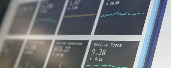 A digital display featuring multiple graphs and data sets, illustrating analytical information clearly.